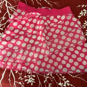 Size 6 pink polka dot skorts!